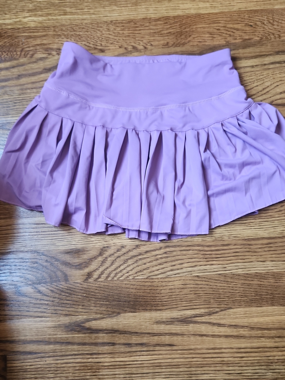 Pleated Lilac Skater Skirt with Stretch Waistband